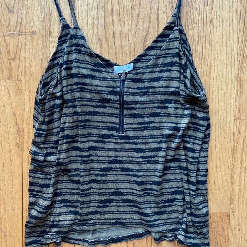 Striped Flowy Tank Top
